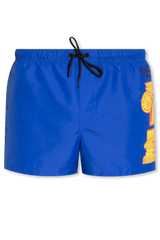 Versace Blue Swimming Shorts With Logo - Men - Piano Luigi