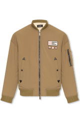 Dsquared2 Brown Padded Bomber Jacket - Men - Piano Luigi