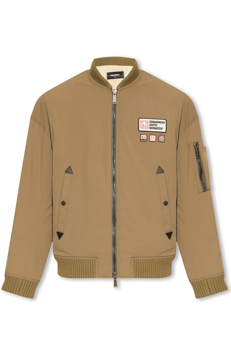 Dsquared2 Brown Padded Bomber Jacket - Men - Piano Luigi