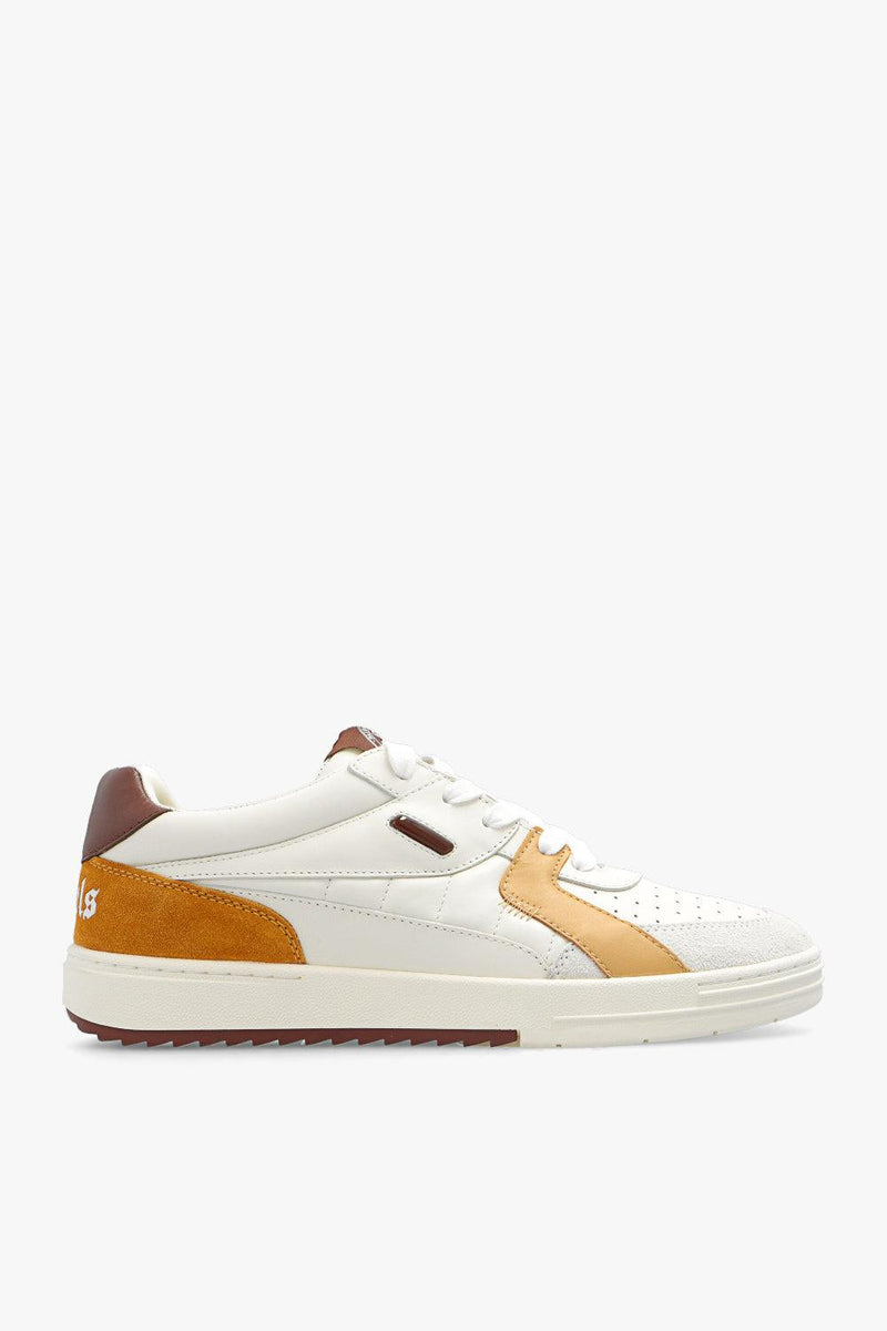 Palm Angels Cream Sneakers With Logo - Men - Piano Luigi