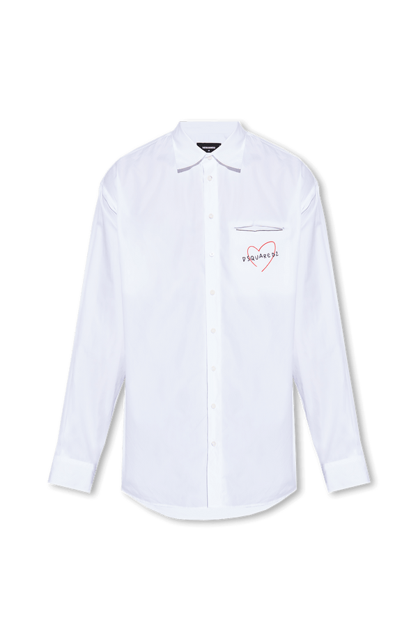 Dsquared2 White Shirt With Pocket - Men