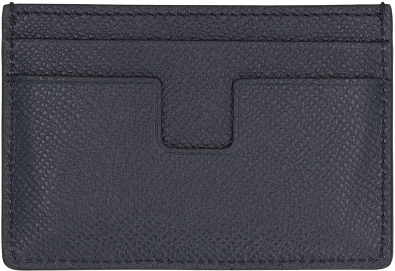 Tom Ford Logo Detail Leather Card Holder - Men - Piano Luigi