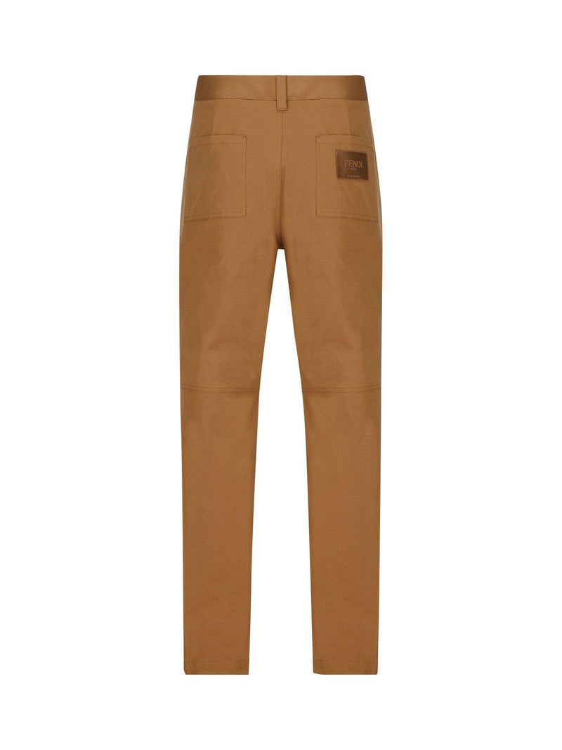 Fendi Logo-embroidered Cigarette Pants - Men - Piano Luigi