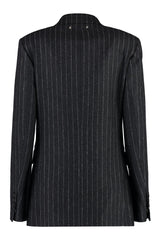 Golden Goose Pinstripe Double Breasted Blazer - Women - Piano Luigi