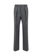 Fendi Grey Wool Trousers - Men - Piano Luigi