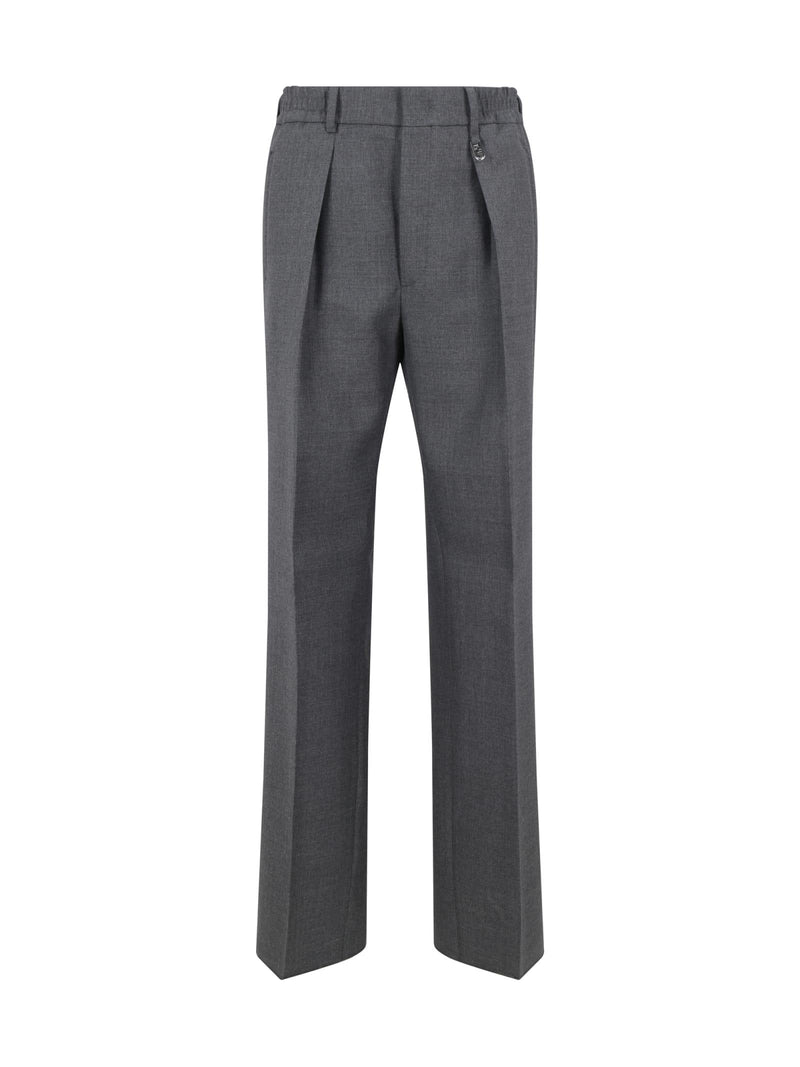 Fendi Grey Wool Trousers - Men - Piano Luigi