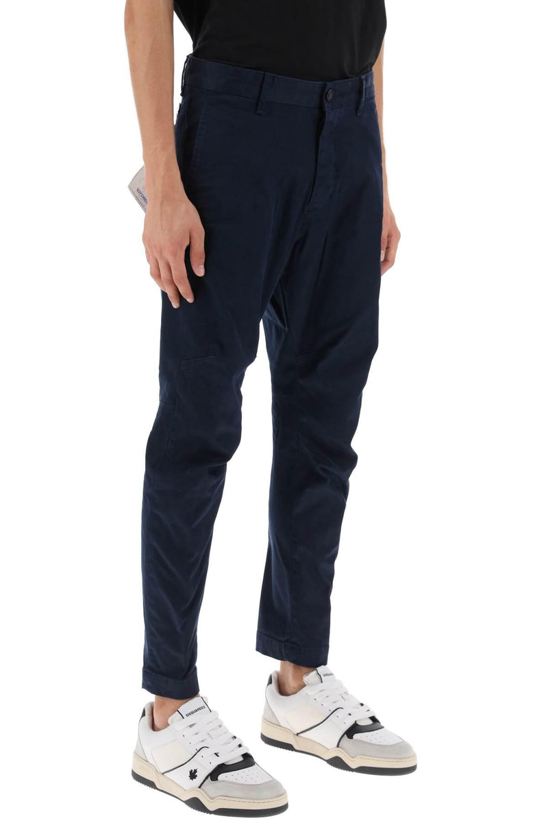 Dsquared2 Sexy Chino Cotton Trousers - Men - Piano Luigi