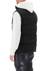 Dsquared2 Black Padded Gilet With Logo - Men - Piano Luigi