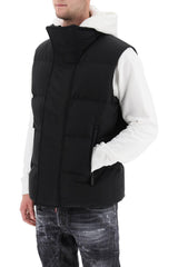 Dsquared2 Black Padded Gilet With Logo - Men - Piano Luigi