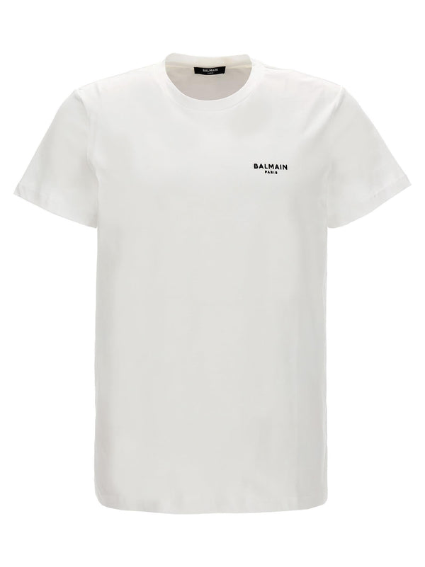 Balmain Flocked Logo T-shirt - Men - Piano Luigi