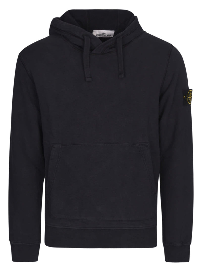 Stone Island Logo Sleeve Hoodie - Men - Piano Luigi