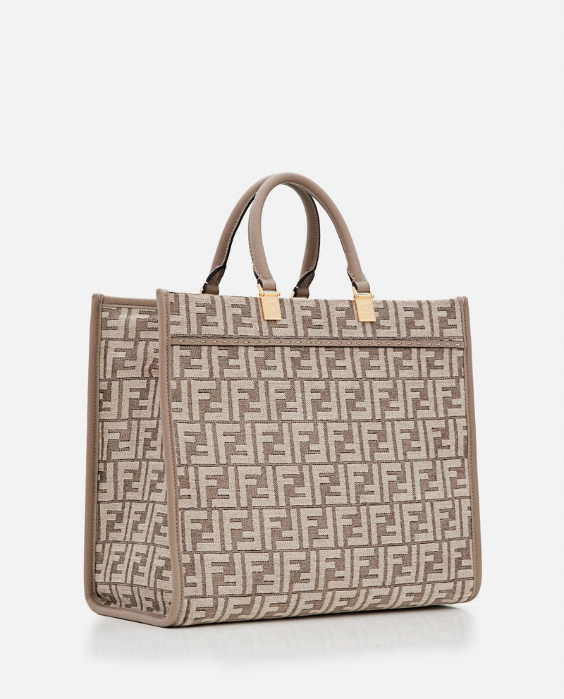 Fendi Chenille Ff Sunshine Tote Monogram - Women - Piano Luigi