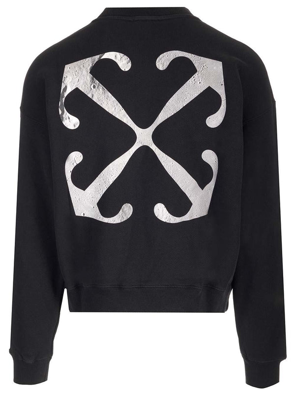 Off-White Black lunar Arrow Sweatshirt - Men - Piano Luigi