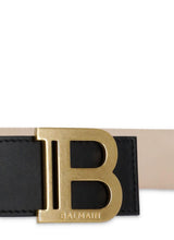 Balmain Logo Leather Belt - Women - Piano Luigi