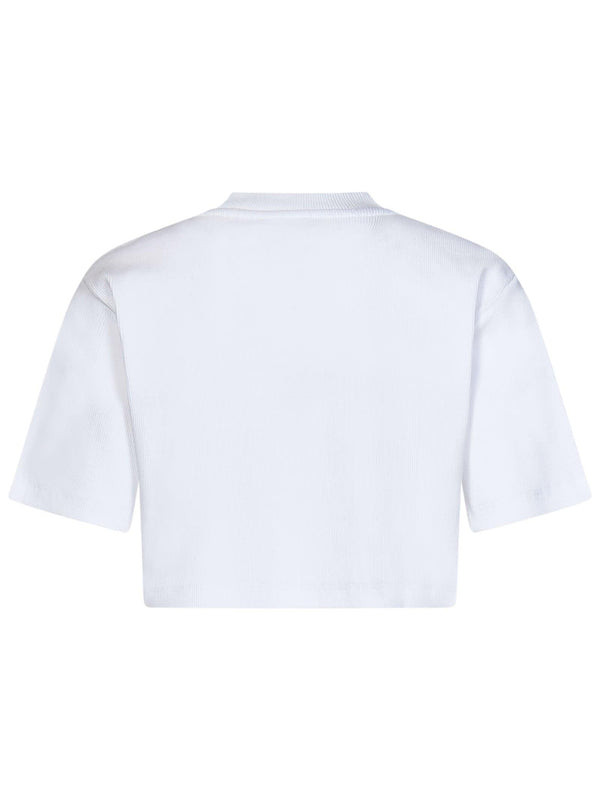 Off-White T-shirt In White Cotton - Women - Piano Luigi