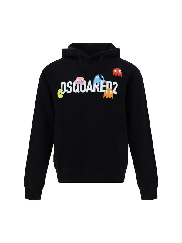 Dsquared2 Black Cotton Sweatshirt - Men - Piano Luigi