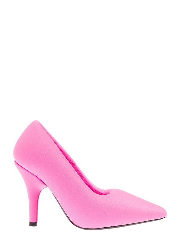 Balenciaga xl Oversized Neon Pink Pump With Knife Heel In Spandex Woman - Women - Piano Luigi
