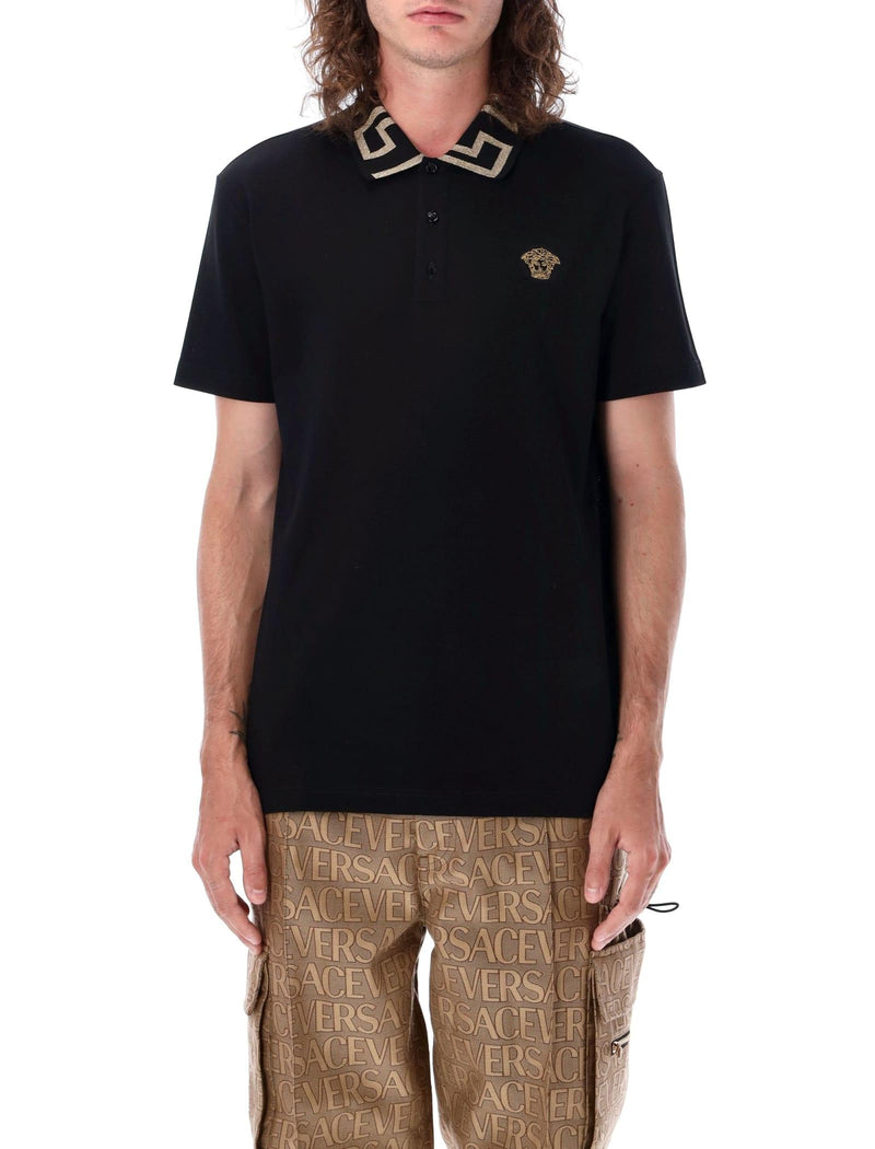 Versace Greca Short-sleeved Polo Shirt - Men - Piano Luigi