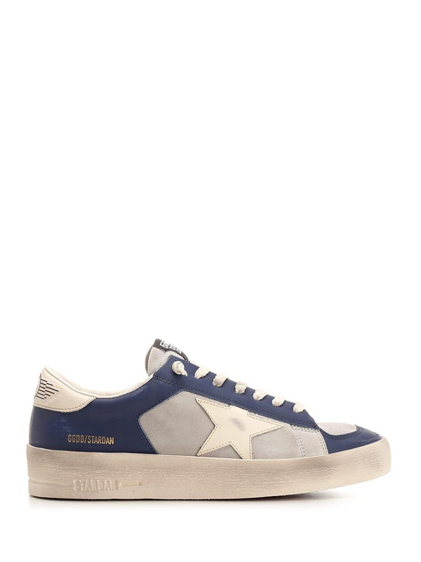 Golden Goose Blue And Gray stardan Sneakers - Men - Piano Luigi