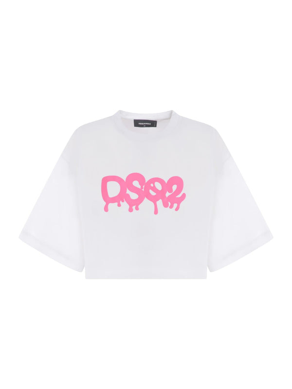 T-shirt Dsquared2 In Cotton - Women - Piano Luigi