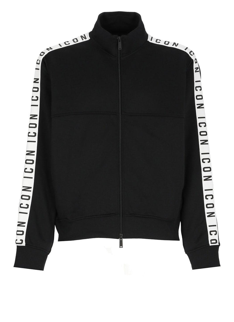 Dsquared2 Black Icon Zip Sport Sweatshirt - Men - Piano Luigi