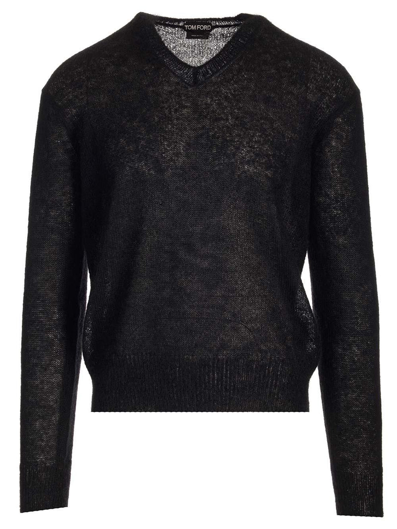 Tom Ford V-neck Sweater In Mohair Blend - Men - Piano Luigi