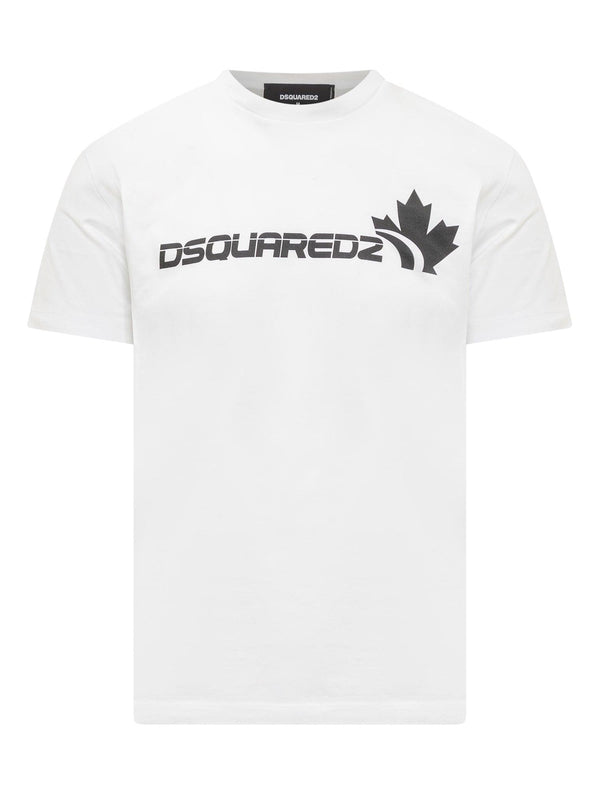 Dsquared2 White Cotton T-shirt - Men - Piano Luigi