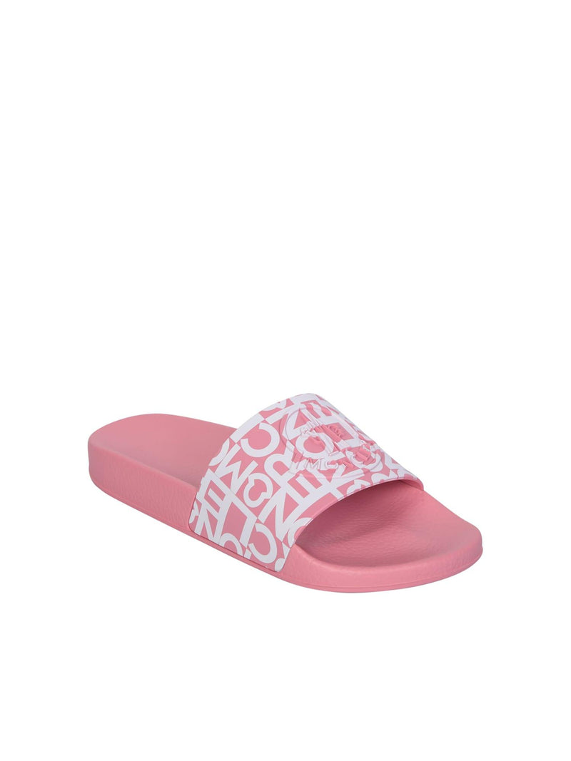 Moncler Pink Jeanne Sliders - Women - Piano Luigi