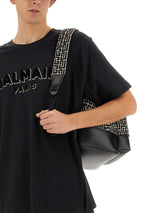 Balmain T-shirt With Logo - Men - Piano Luigi