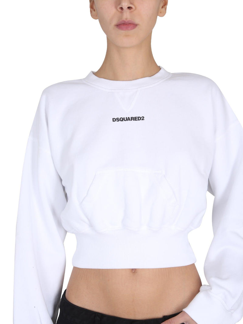 Dsquared2 Cropped Sweatshirt - Women - Piano Luigi