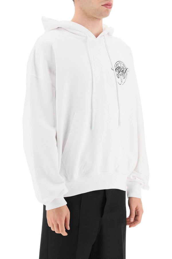 Off-White Hooded Sweatshirt - Men - Piano Luigi