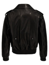 Balmain Leather Biker Jacket - Men - Piano Luigi