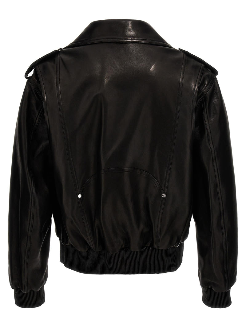 Balmain Leather Biker Jacket - Men - Piano Luigi