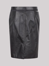 Fendi Midi Leather Skirt - Women - Piano Luigi