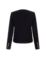 Balmain Black Tweed Tailored Blazer - Women - Piano Luigi