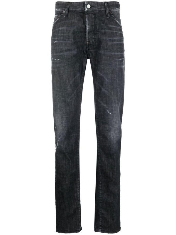 Dsquared2 Black Denim Stretch-cotton Jeans - Men - Piano Luigi