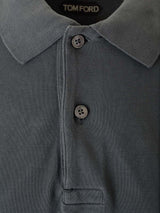 Tom Ford Grey Polo Shirt In Piqué - Men - Piano Luigi