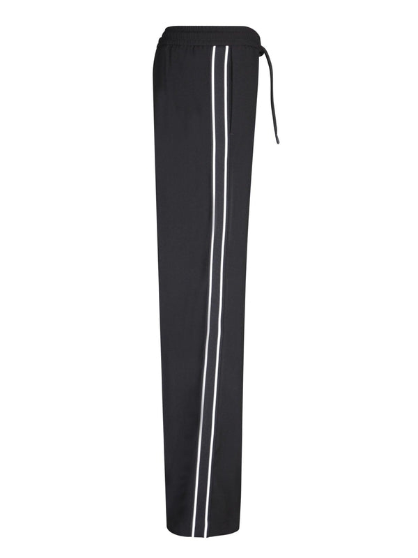 Moncler Wide Black Trousers - Women - Piano Luigi