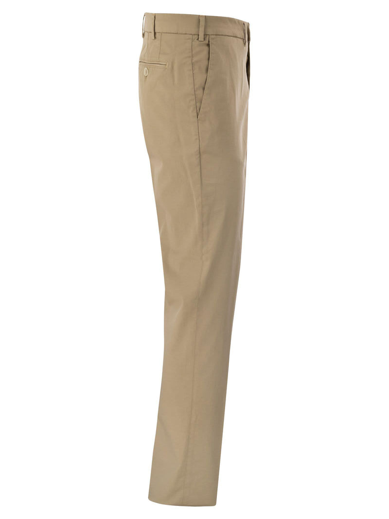 Brunello Cucinelli Italian Fit Cotton Gabardine Trousers - Men - Piano Luigi