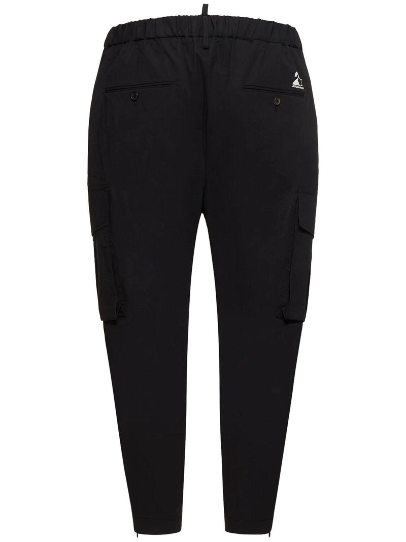 Dsquared2 Black Stretch-cotton Trousers - Men - Piano Luigi