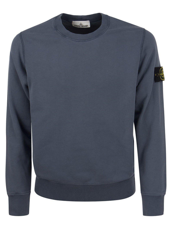 Stone Island Logo Patch Crewneck Sweatshirt - Men - Piano Luigi