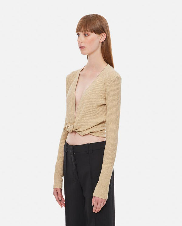 Jacquemus Le Gilet Noue Twisted Top - Women - Piano Luigi