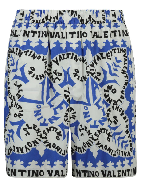 Valentino All-over Logo Print Shorts - Men - Piano Luigi