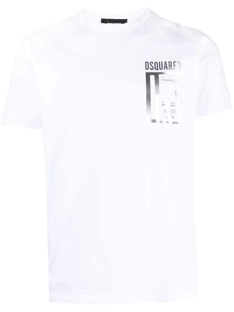 Dsquared2 White Cotton T-shirt - Men - Piano Luigi