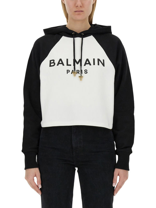 Balmain Sweatshirt With Logo - Women - Piano Luigi