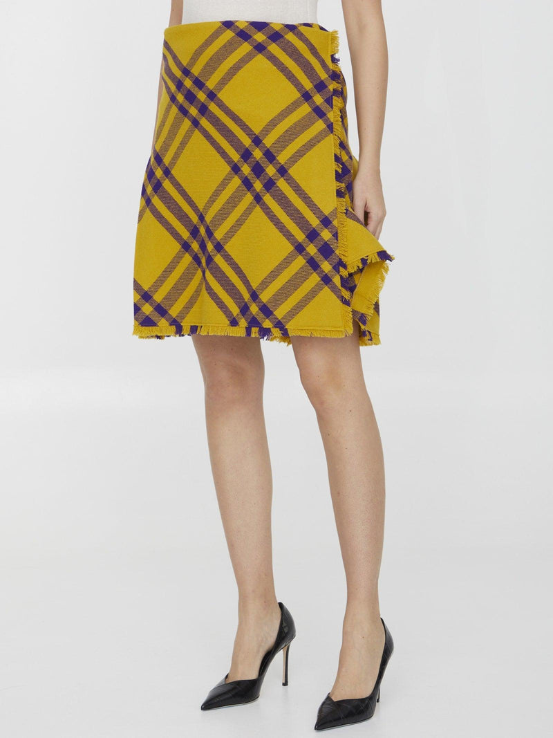 Burberry Check Wool Kilt - Women - Piano Luigi