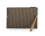 Fendi Logo-detailed Diagonal Zipped Pouch - Men - Piano Luigi