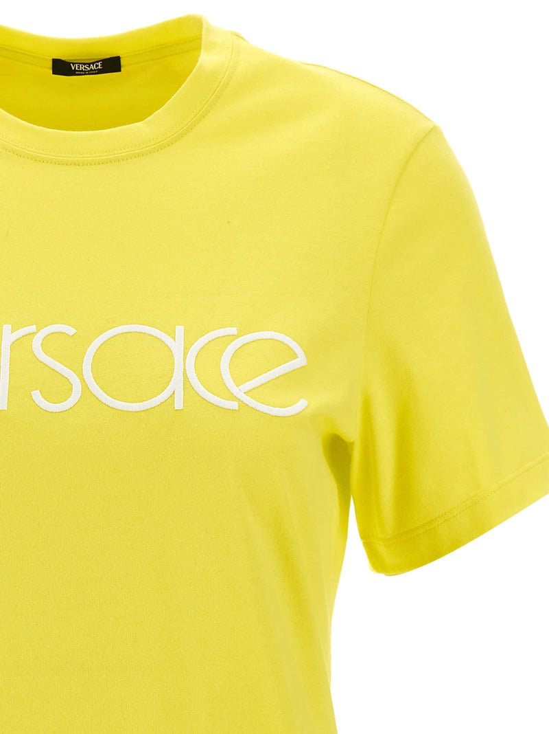 Versace Logo Embroidery T-shirt - Women - Piano Luigi