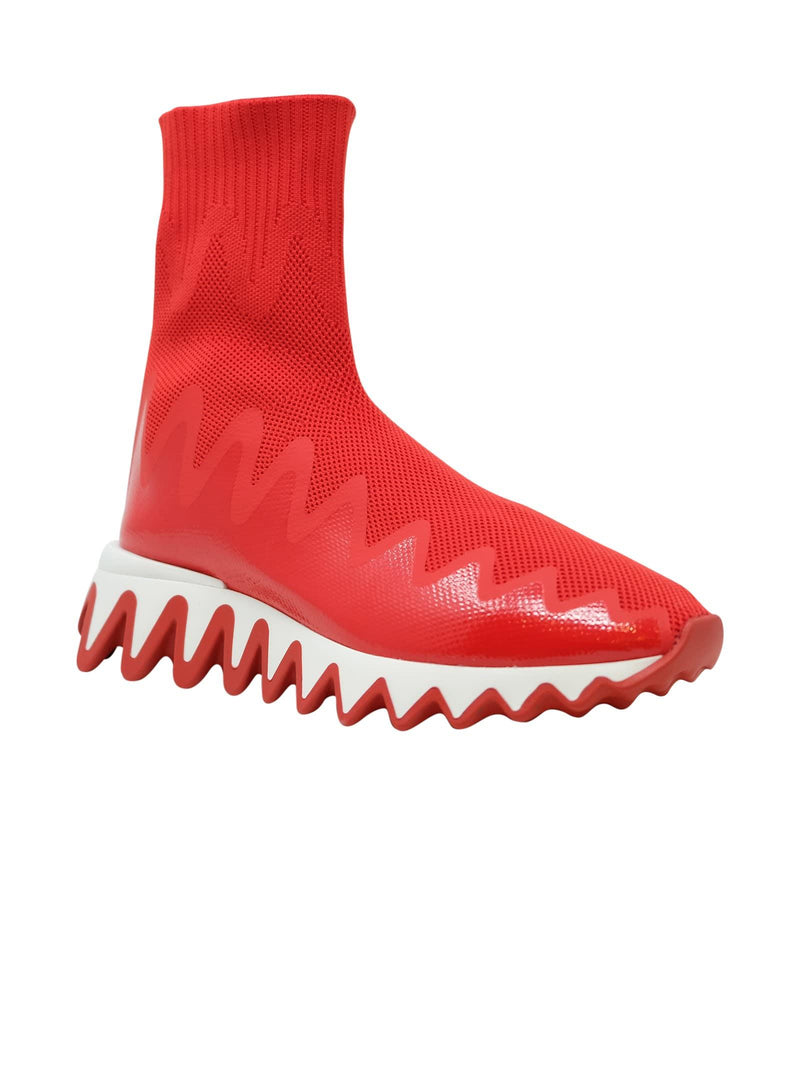 Christian Louboutin Loubi Fabric Sharkysock Sneakers - Women - Piano Luigi