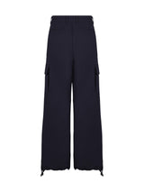 Off-White Embroidered Drill Cargo Trousers - Men - Piano Luigi